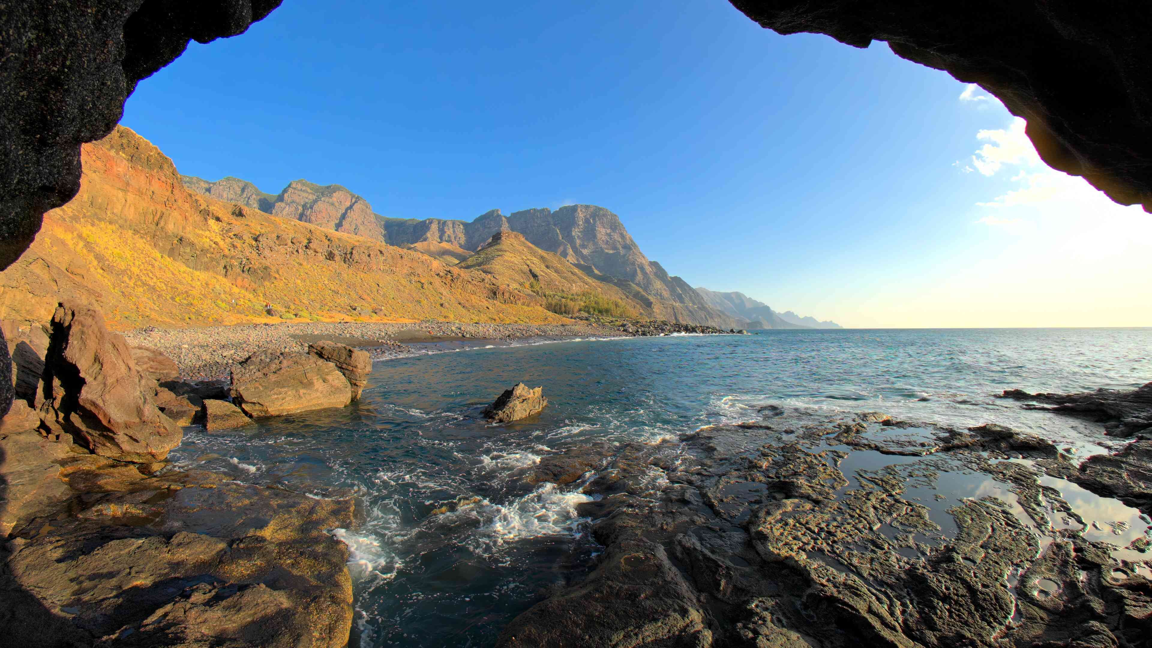 Sunset Over Sand and Stone